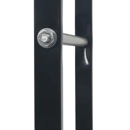 vidaXL Brennholzregal Schwarz 80×25×150 cm Stahl