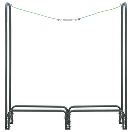 vidaXL Brennholzregal Anthrazit 120×35×120 cm Stahl