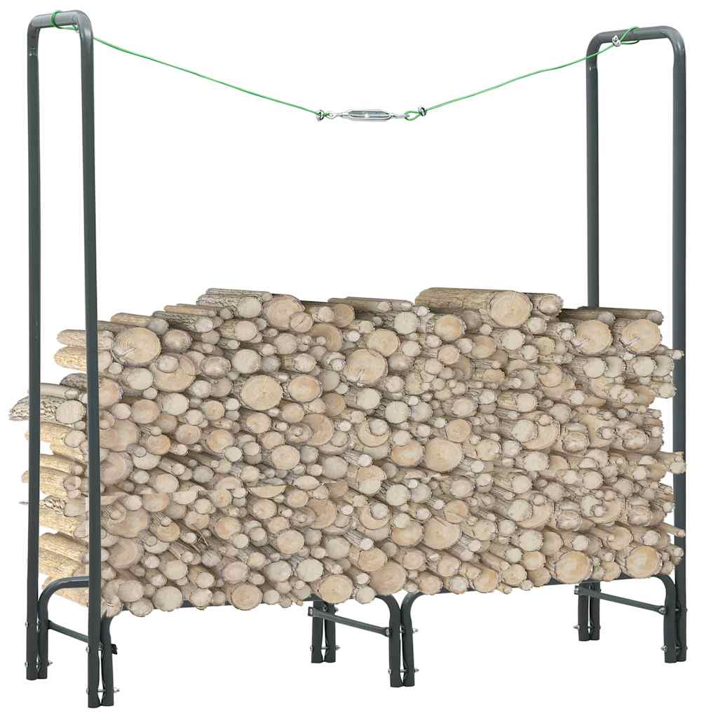 vidaXL Brennholzregal Anthrazit 120×35×120 cm Stahl