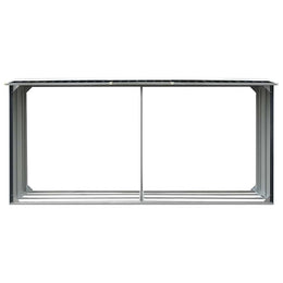 vidaXL Brennholzlager Verzinkter Stahl 330 x 92 x 153 cm Anthrazit
