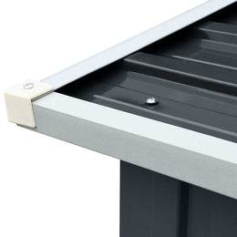 vidaXL Brennholzlager Verzinkter Stahl 330 x 92 x 153 cm Anthrazit