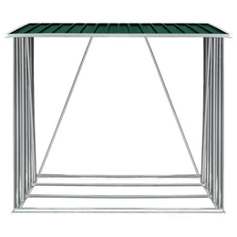 vidaXL Brennholzlager Verzinkter Stahl 163 x 83 x 154 cm Grün