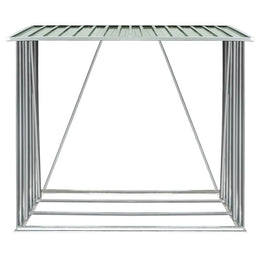 vidaXL Brennholzlager Verzinkter Stahl 163 x 83 x 154 cm Grün