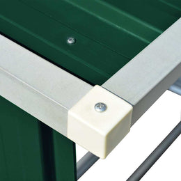 vidaXL Brennholzlager Verzinkter Stahl 163 x 83 x 154 cm Grün
