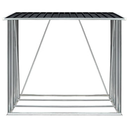 vidaXL Brennholzlager Verzinkter Stahl 163 x 83 x 154 cm Anthrazit