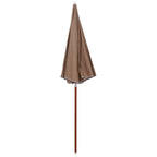 Sonnenschirm mit Stahl-Mast 240 cm Taupe