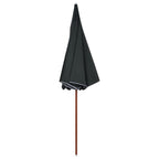 Sonnenschirm mit Stahl-Mast 300 cm Anthrazit