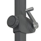 Ampelschirm mit Aluminium-Mast 300 cm Azurblau