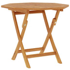 Klappbarer Gartentisch 85x85x76 cm Teak Massivholz
