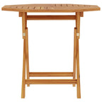 Klappbarer Gartentisch 85x85x76 cm Teak Massivholz