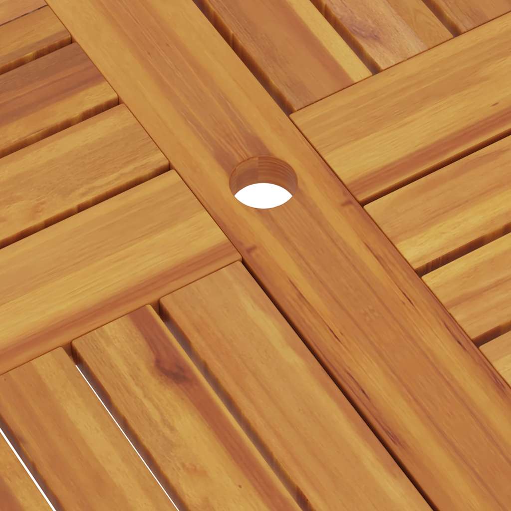 Klappbarer Gartentisch 85x85x76 cm Teak Massivholz
