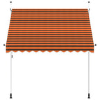 Einziehbare Markise Handbetrieben 250 cm Orange und Braun