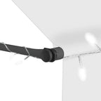 Einziehbare Markise Handbetrieben mit LED 250 cm Creme