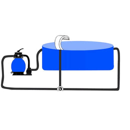 vidaXL Pool-Wasserfall mit LEDs Edelstahl 30x60x45 cm