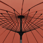 Sonnenschirm mit Aluminium-Mast 270 cm Terrakotta