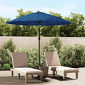 Sonnenschirm mit Aluminium-Mast 270 cm Azurblau