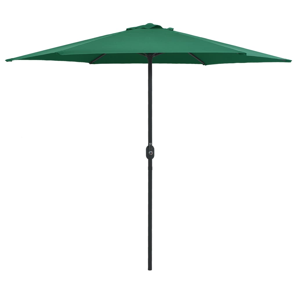 Sonnenschirm mit Aluminium-Mast 270x246 cm Grün