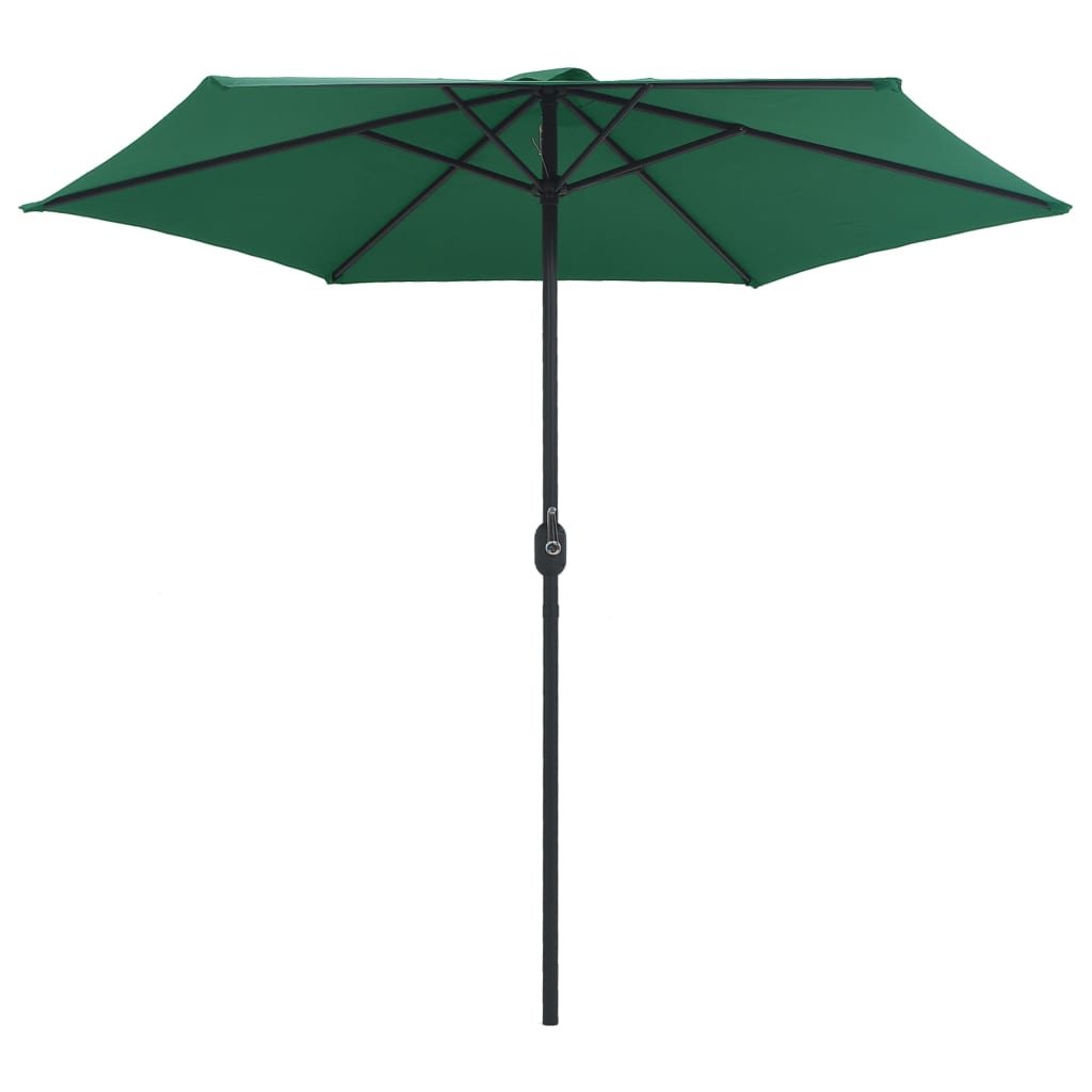 Sonnenschirm mit Aluminium-Mast 270x246 cm Grün