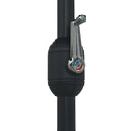 Sonnenschirm mit Aluminium-Mast 270x246 cm Schwarz
