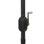 Sonnenschirm mit LED-Beleuchtung und Alu-Mast 300 cm Grün
