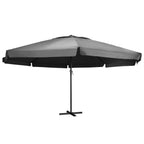 Sonnenschirm mit Aluminium-Mast 600 cm Anthrazit