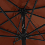 Sonnenschirm mit Metall-Mast 390 cm Terrakotta
