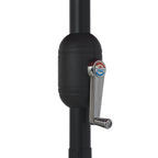 Sonnenschirm mit Metall-Mast 390 cm Schwarz