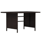 3-tlg. Garten-Lounge-Set mit Auflagen Poly Rattan Braun