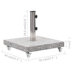 Sonnenschirmständer Granit 30 kg Quadrat Grau