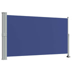 Ausziehbare Seitenmarkise 140 x 300 cm Blau