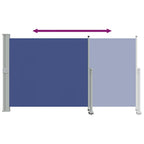 Ausziehbare Seitenmarkise 140 x 300 cm Blau