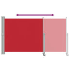Ausziehbare Seitenmarkise 140 x 300 cm Rot