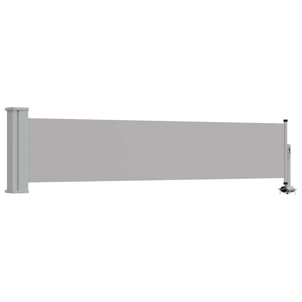 Ausziehbare Seitenmarkise 60×300 cm Grau