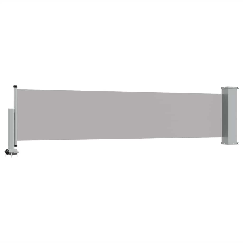 Ausziehbare Seitenmarkise 60×300 cm Grau