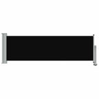 Ausziehbare Seitenmarkise 80×300 cm Schwarz