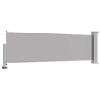 Ausziehbare Seitenmarkise 80×300 cm Grau