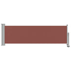 Ausziehbare Seitenmarkise 80×300 cm Braun