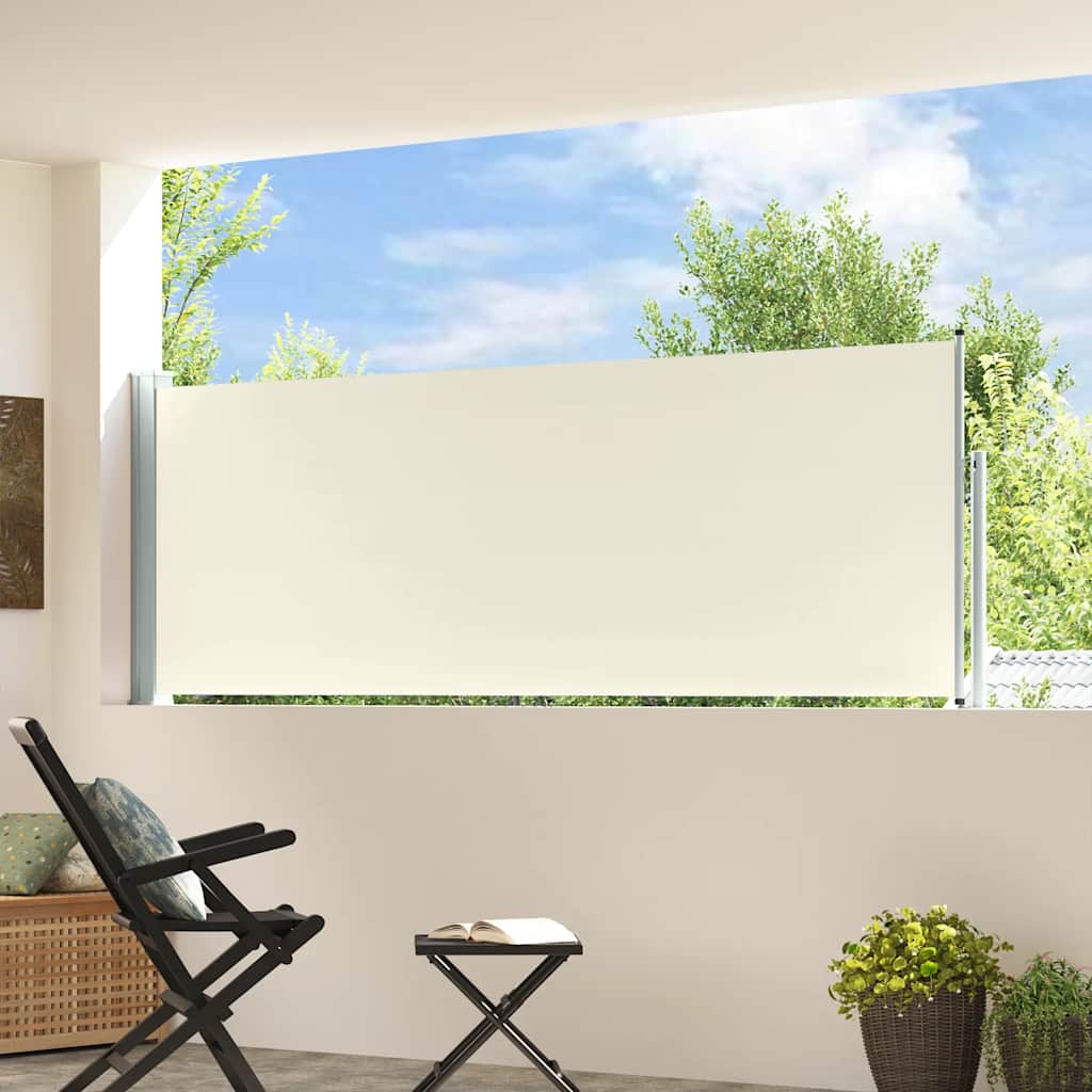 Ausziehbare Seitenmarkise 100x300 cm Creme
