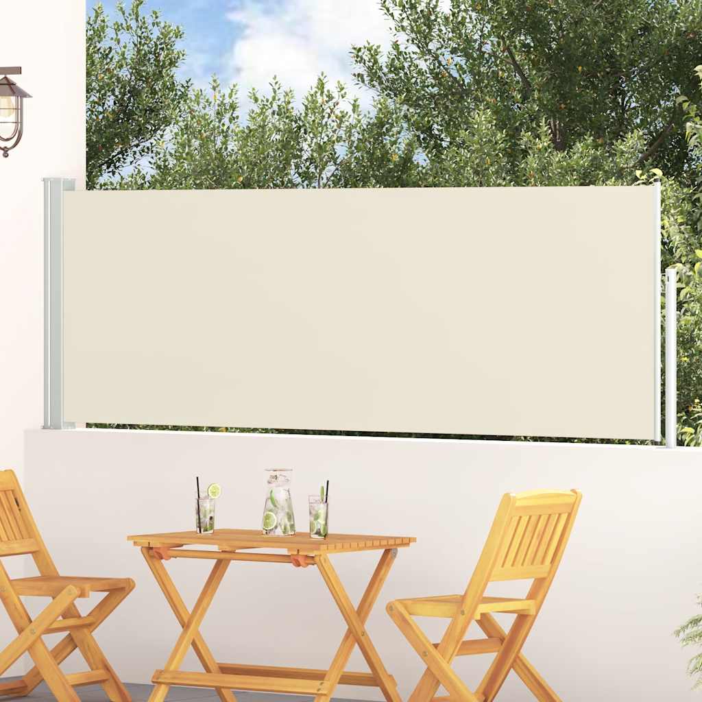 Ausziehbare Seitenmarkise 100x300 cm Creme