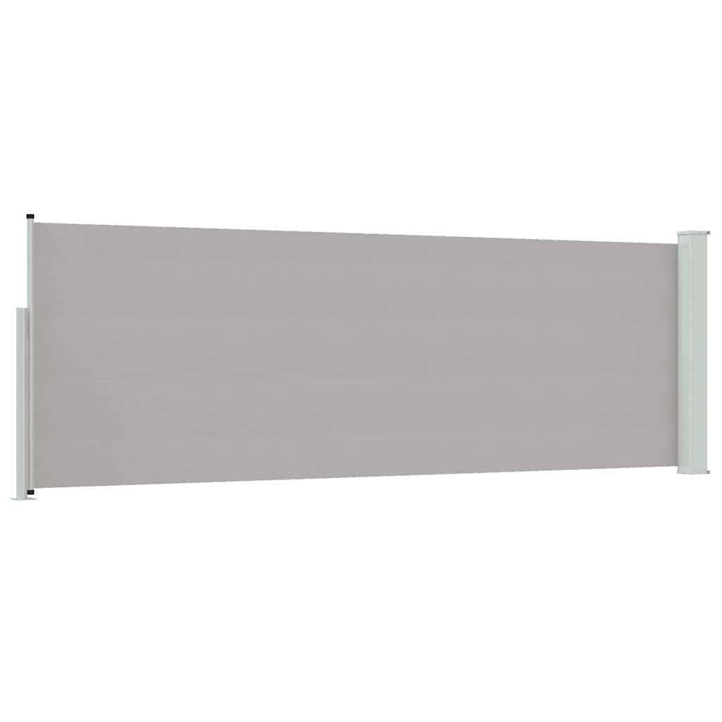 Ausziehbare Seitenmarkise 100x300 cm Grau