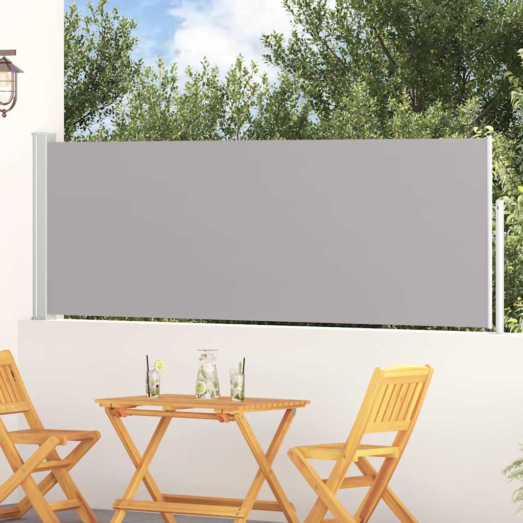 Ausziehbare Seitenmarkise 100x300 cm Grau