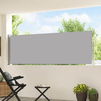 Ausziehbare Seitenmarkise 100×500 cm Grau