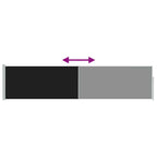 Ausziehbare Seitenmarkise 120×500 cm Schwarz