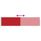 Ausziehbare Seitenmarkise 120×500 cm Rot