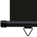 Balkon-Seitenmarkise 65x250 cm Schwarz