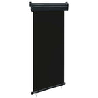 Balkon-Seitenmarkise 85x250 cm Schwarz