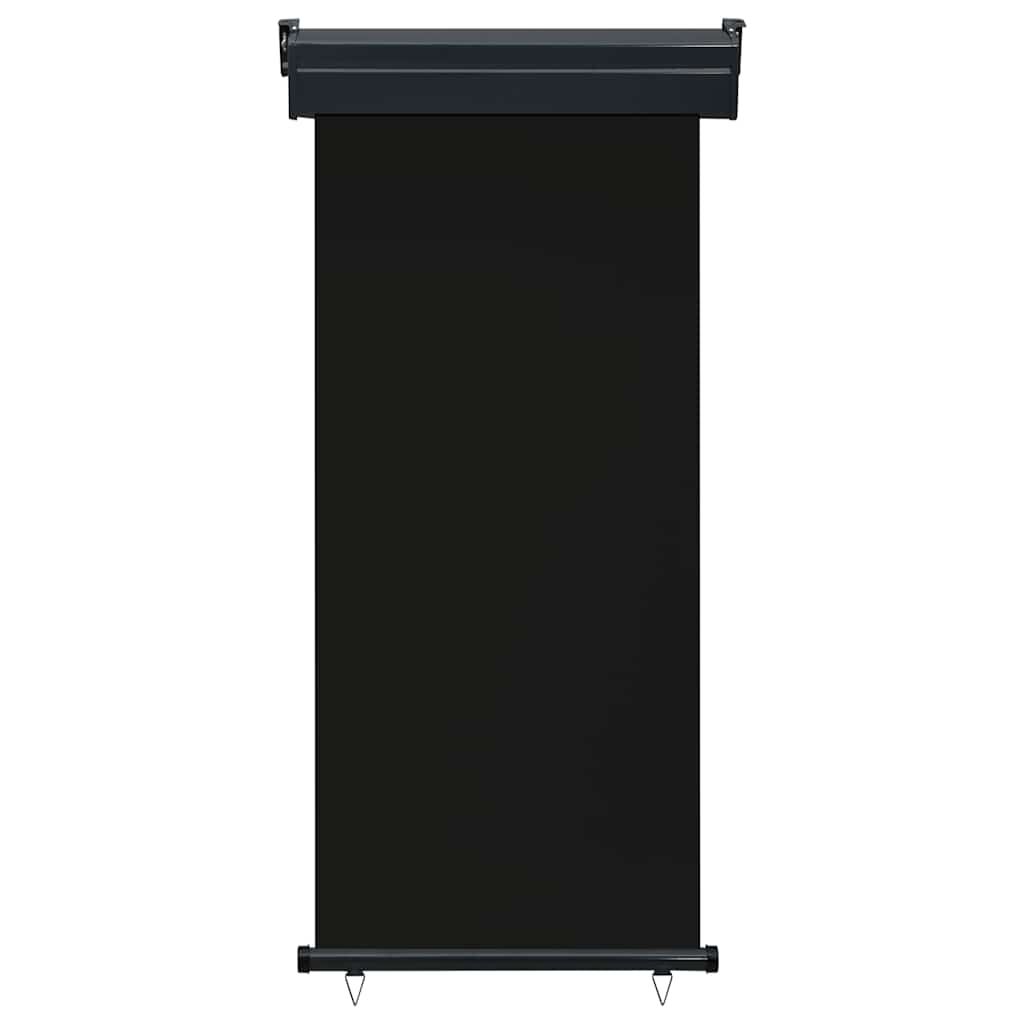 Balkon-Seitenmarkise 85x250 cm Schwarz