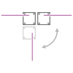 Ausziehbare Seitenmarkise Braun 100 x 600 cm