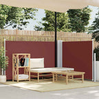 Ausziehbare Seitenmarkise Braun 120 x 600 cm