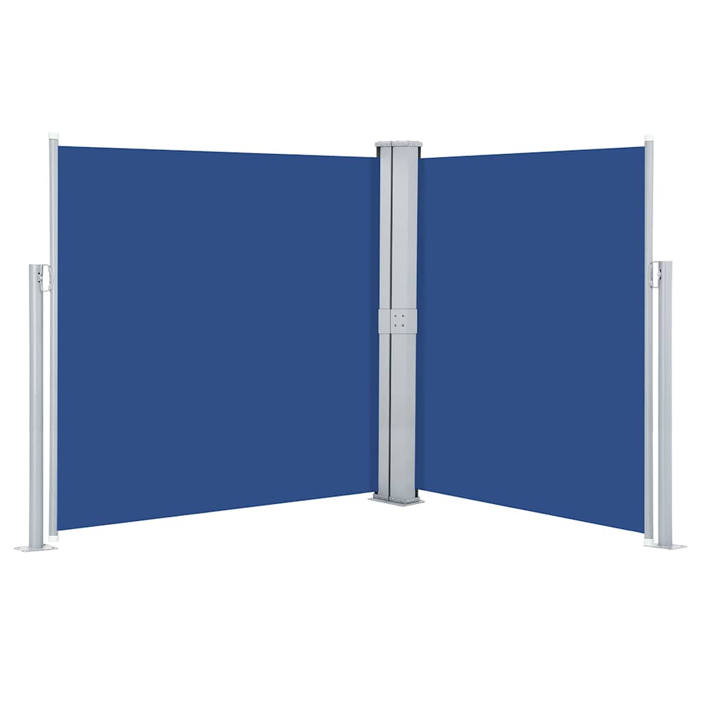 Ausziehbare Seitenmarkise Blau 140 x 600 cm